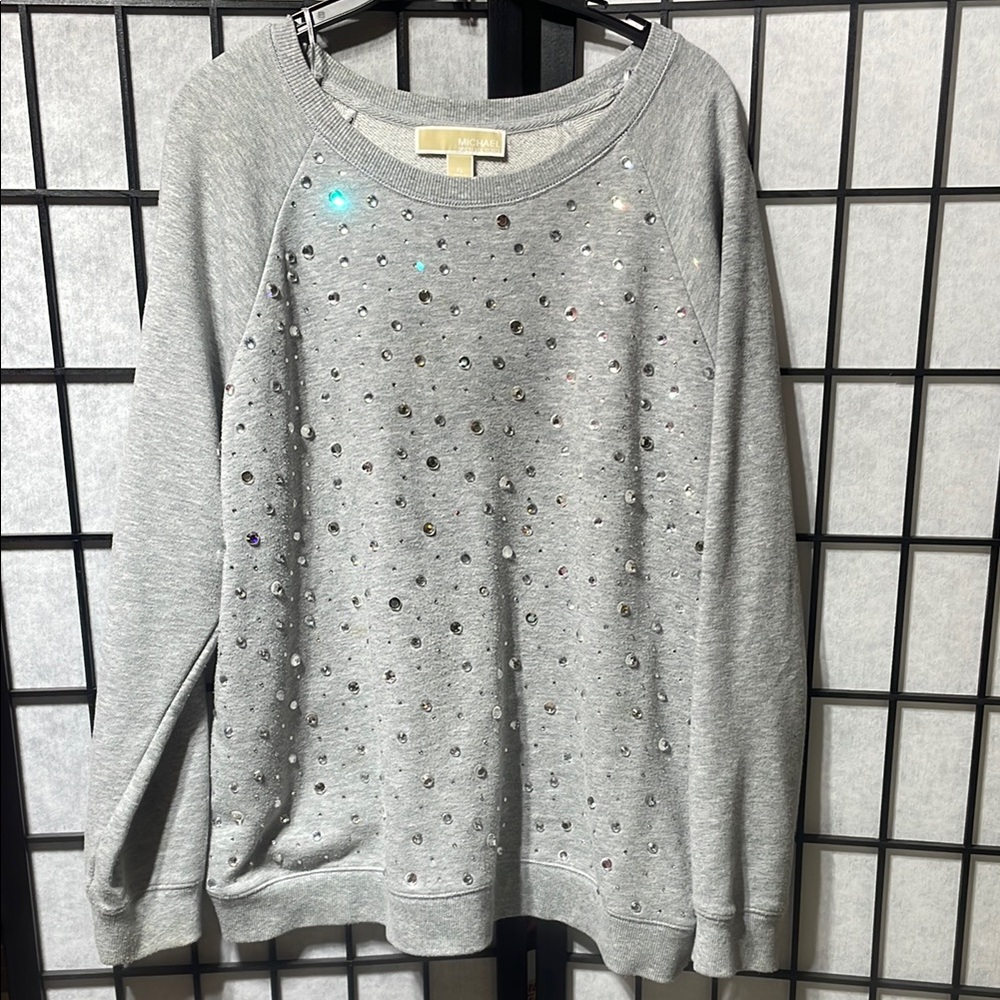 Michael Kors Sweatshirt with Rhinestone Embellishments size XL